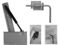 Подъемный механизм для кровати 200 кг (2000N) "кровать-шкаф" (газовый лифт) Германия 
