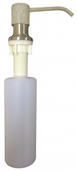 Дозатор для жидкого мыла ФОРУМ 300 Серый с колбой в столешницу Dr.Gans